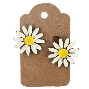 VTG deadstock daisy clip on earrings